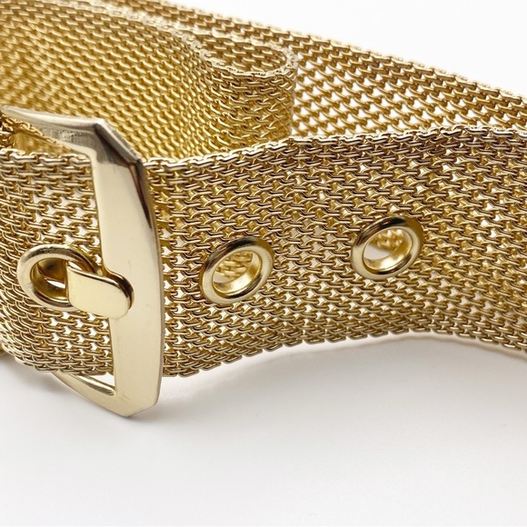 Vintage 90s Gold Mesh Belt - Picture 4 of 9